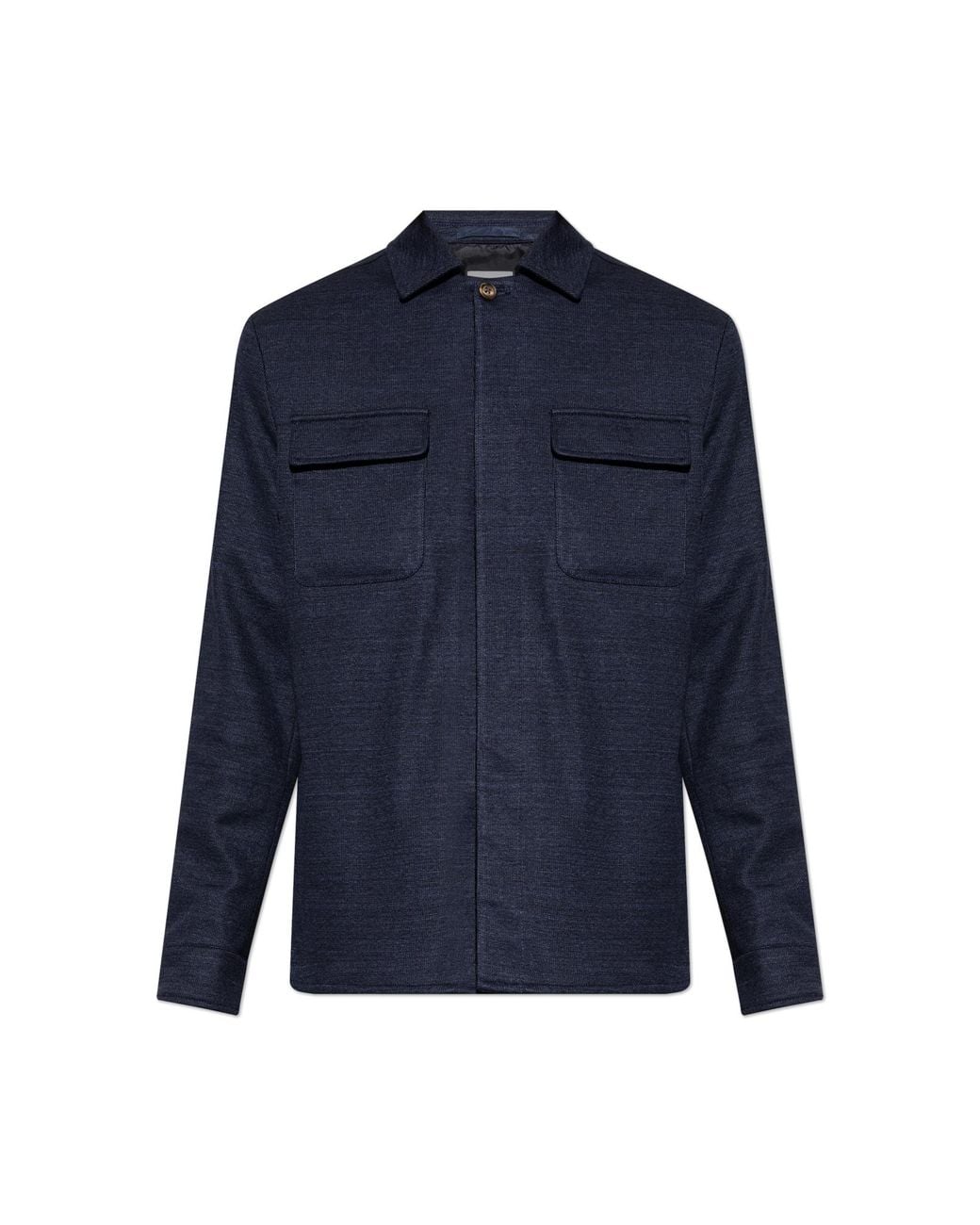 Eleventy Blue Shirt With Pockets for men
