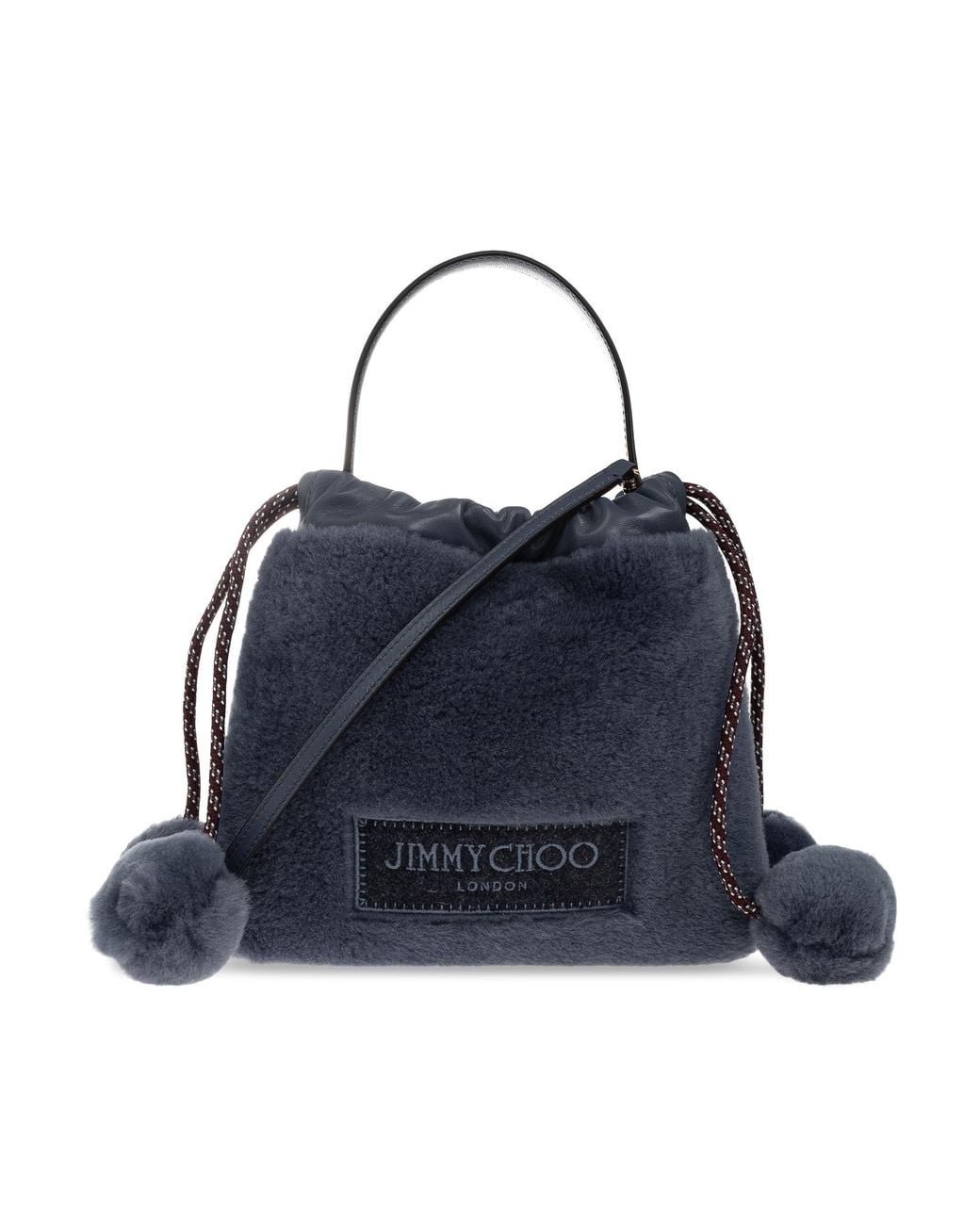 Jimmy Choo Blue 'Drawstring' Bag