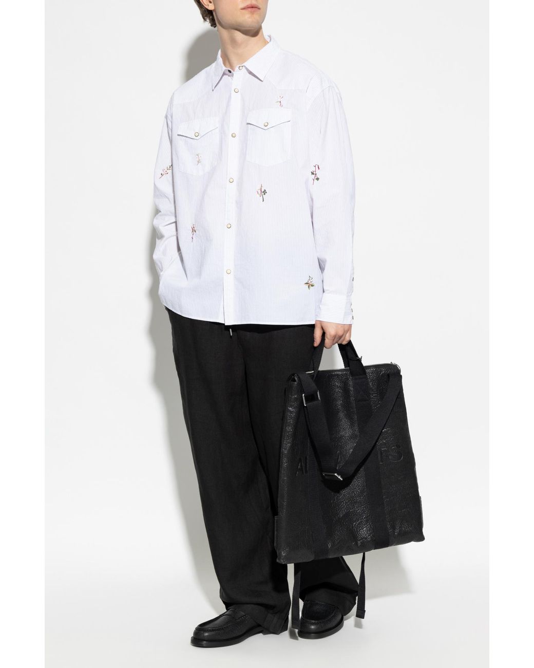 AllSaints White 'Portman' Shirt for men