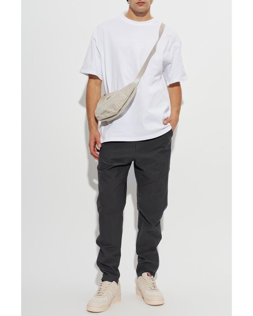 Nike White T-Shirt With Logo for men