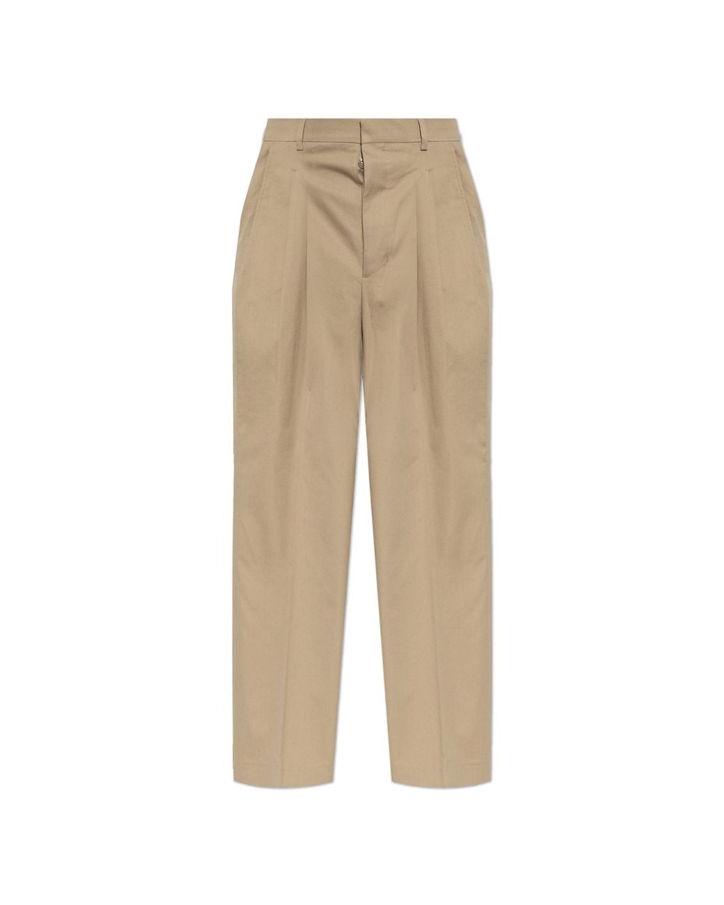 AMI Natural Straight-Leg Trousers for men