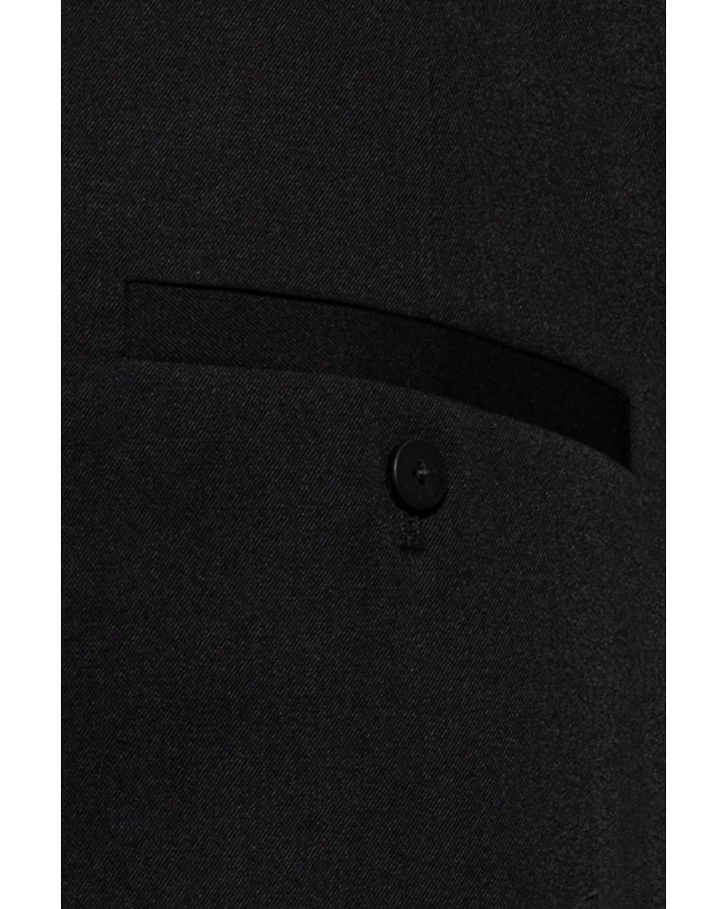 Jacquemus Black Wool Shorts for men