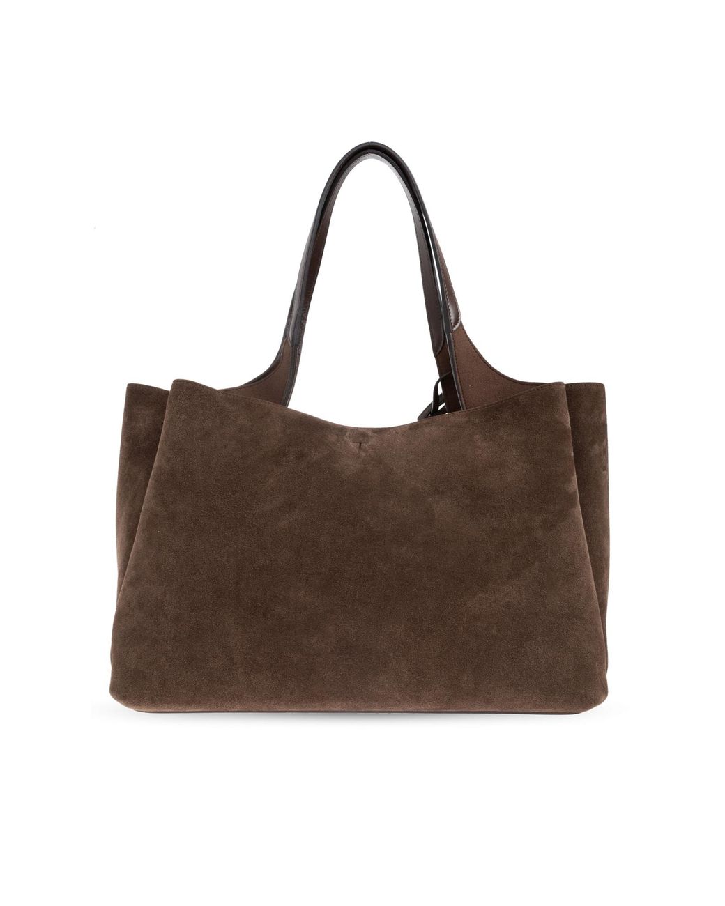 Tod's Black Suede Shopper Bag