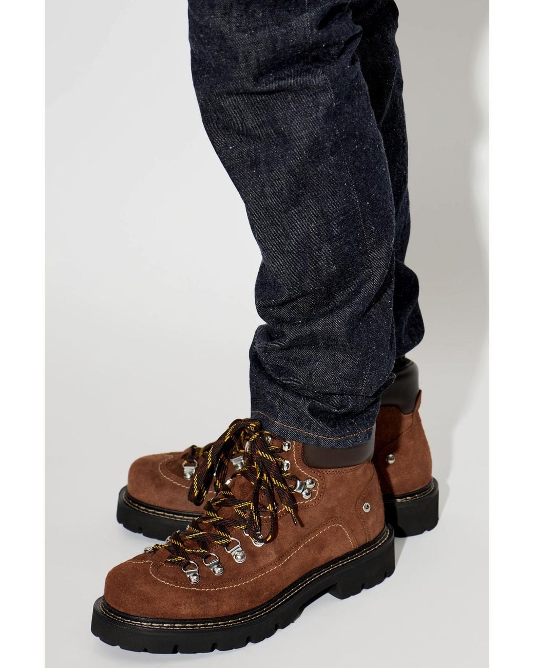 DSquared² Brown "Canadian" Leather Shoes for men