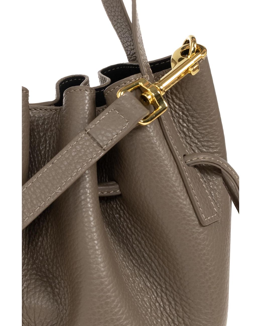 Yuzefi Brown Handbag "Mini Scallop"