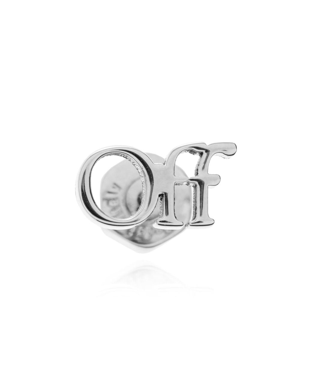 Off-White c/o Virgil Abloh Gray Single Earring for men