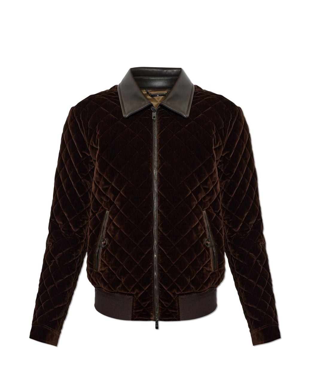 Dolce & Gabbana Black Quilted Jacket for men