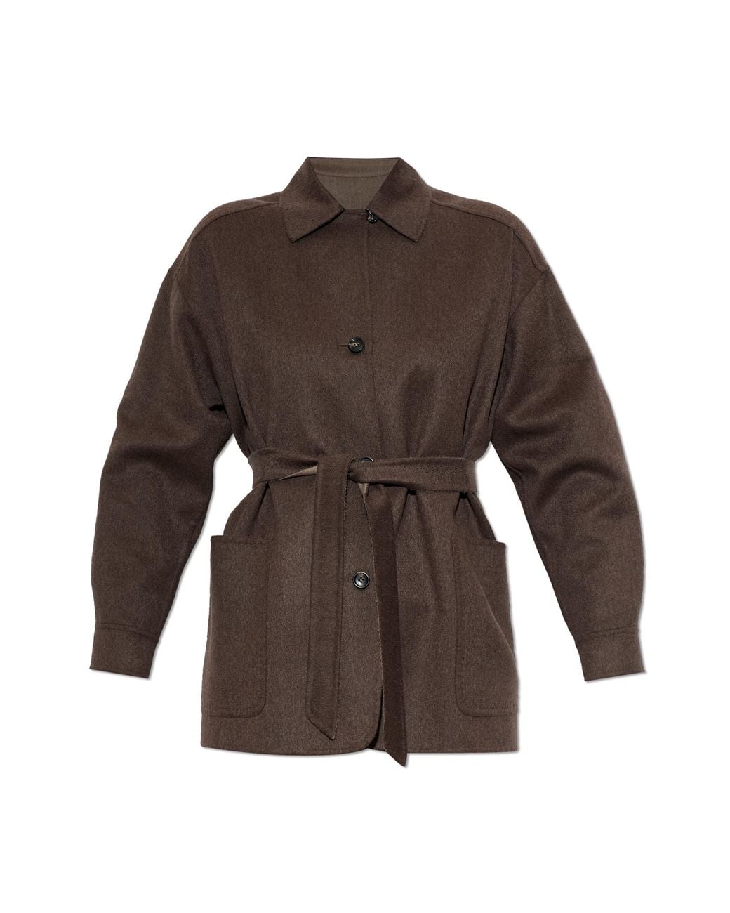 Max Mara Brown Cashmere Coat 'Fervore'