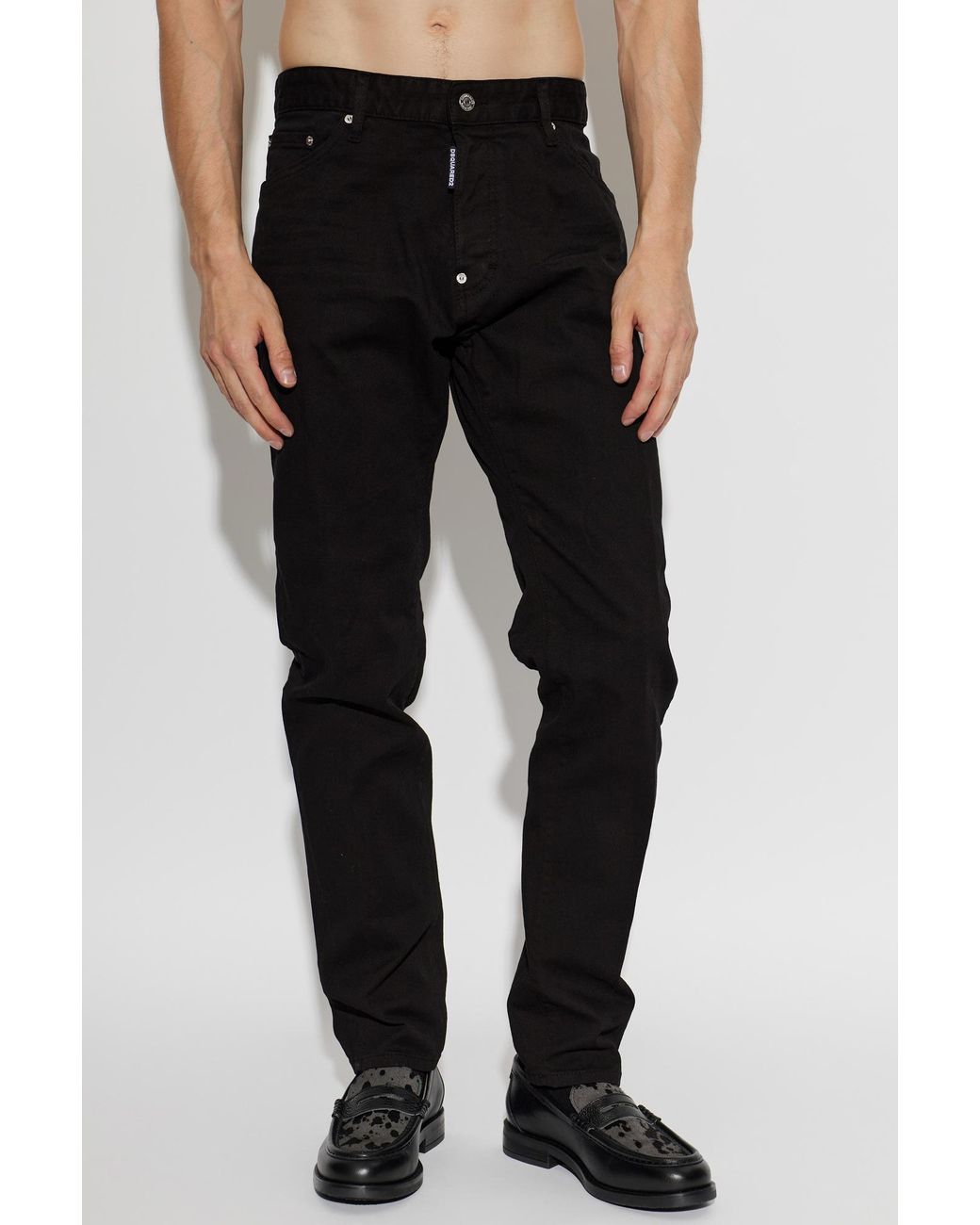 DSquared² Black "Teddy" Jeans for men