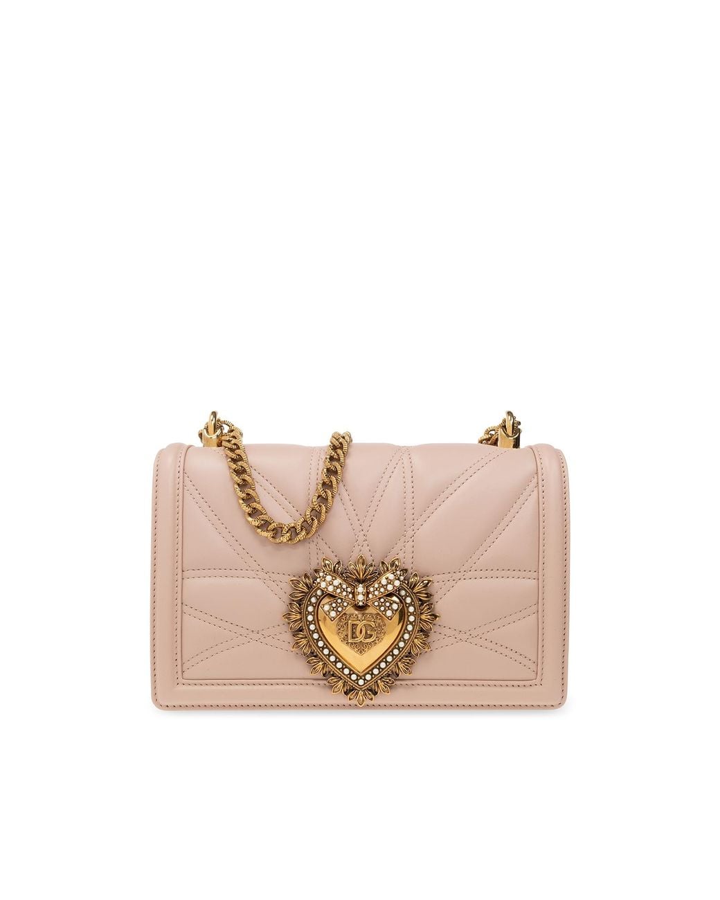 Dolce & Gabbana Pink 'Devotion Medium' Shoulder Bag