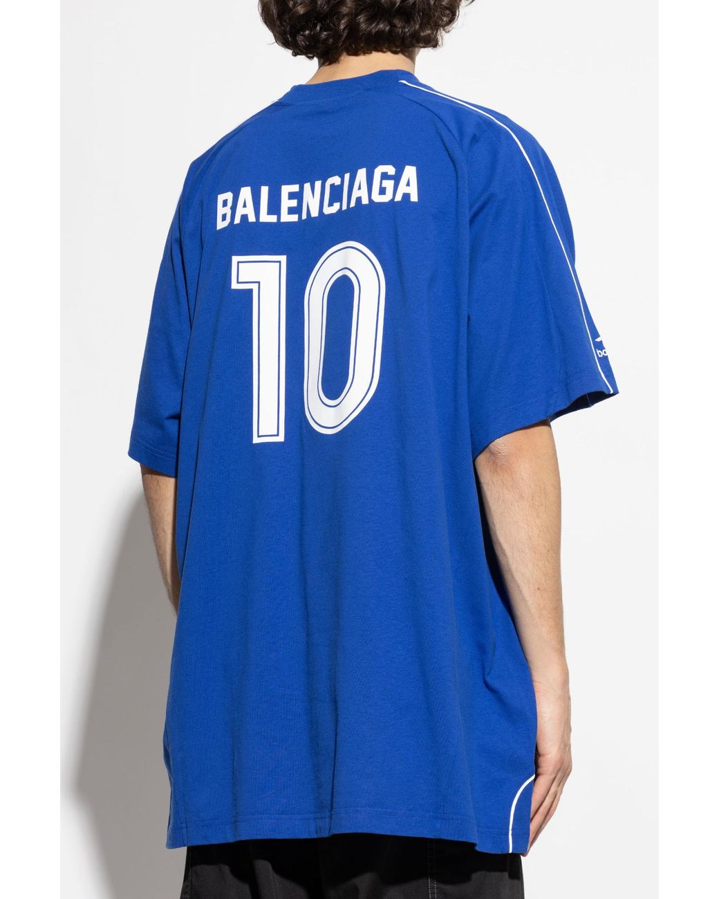 BALENCIAGA::Tシャツ:XL[RESALE] Balenciaga T-Shirt With Print in Blue for Men | Lyst