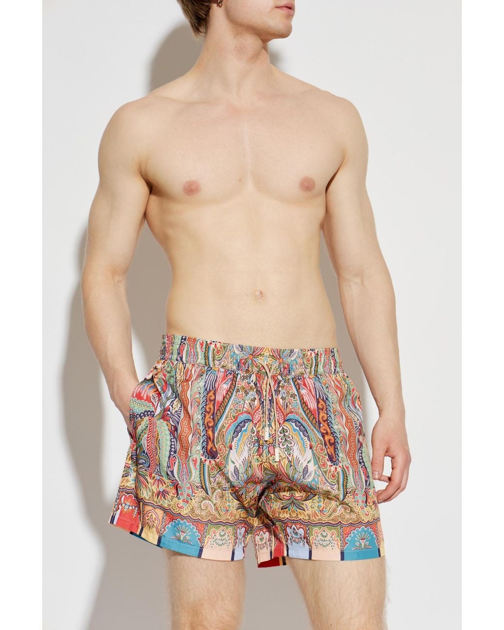 Etro Multicolor Swim Shorts for men