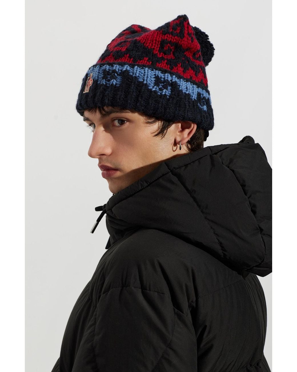 Moncler Red Apres-Ski Beanie for men