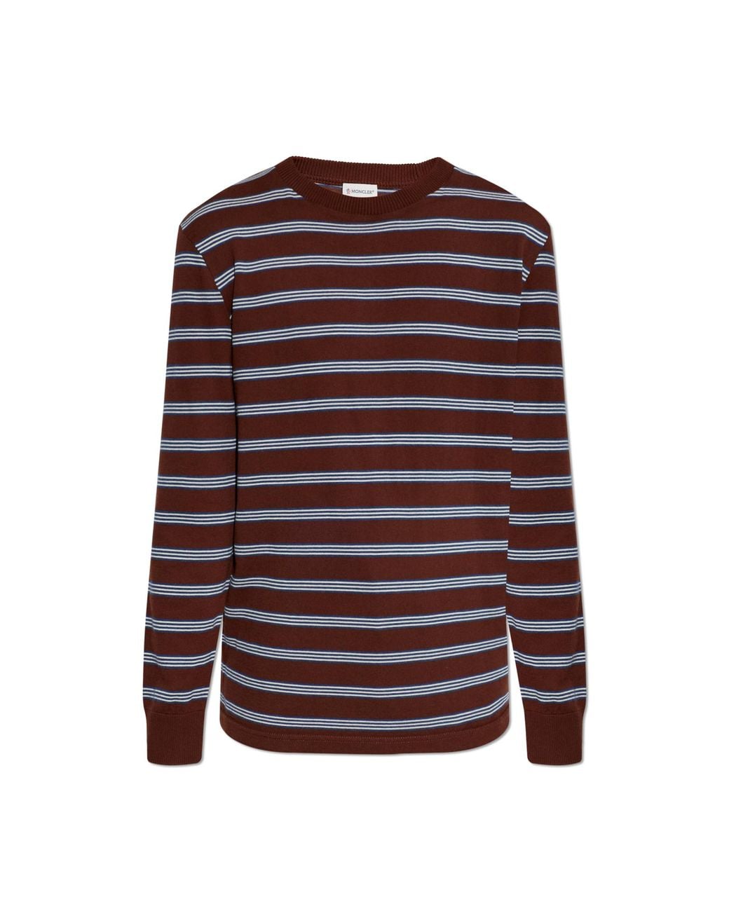 Moncler Brown Ribbed Sweater for men