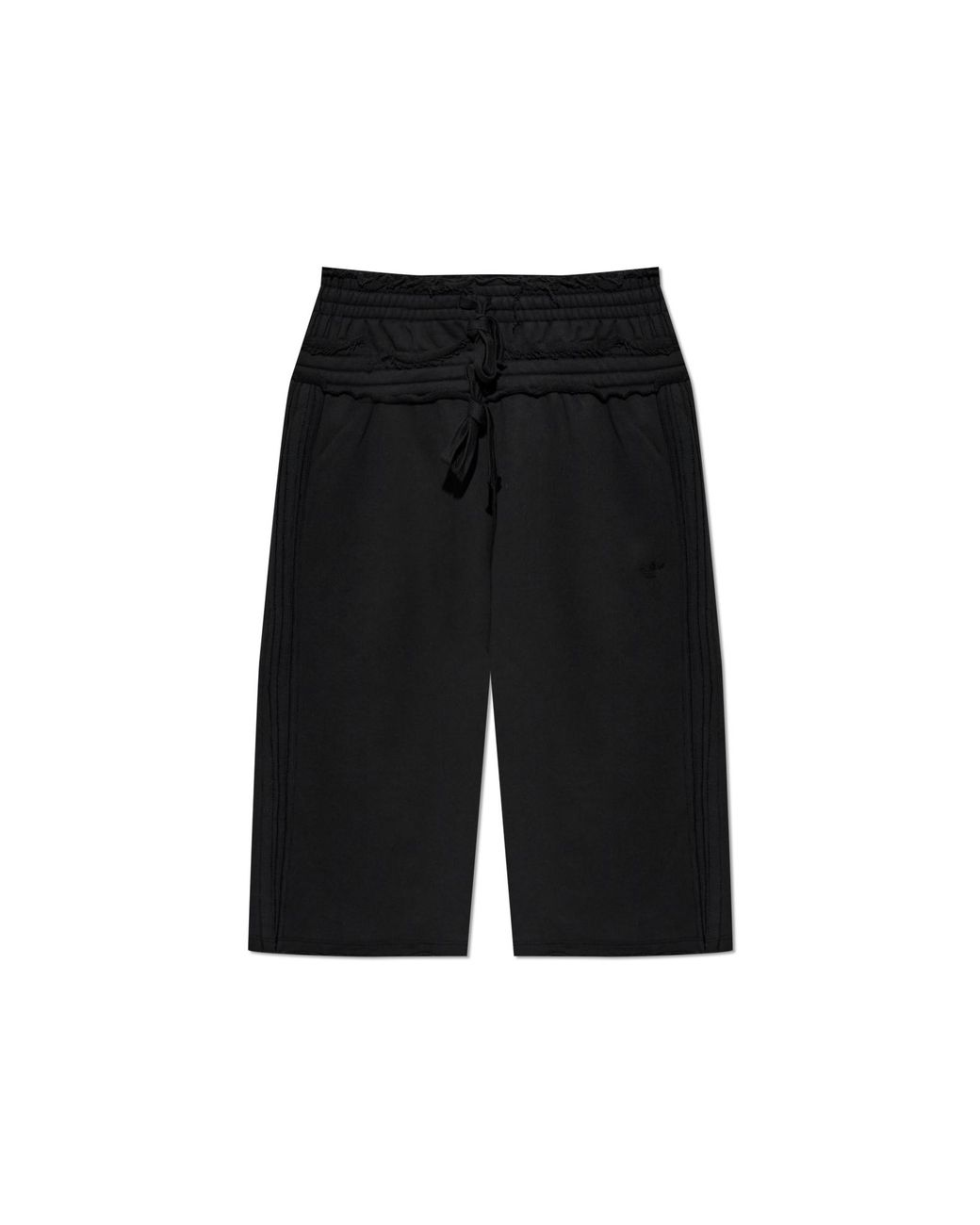 Adidas Originals Black Raw-Hem Shorts