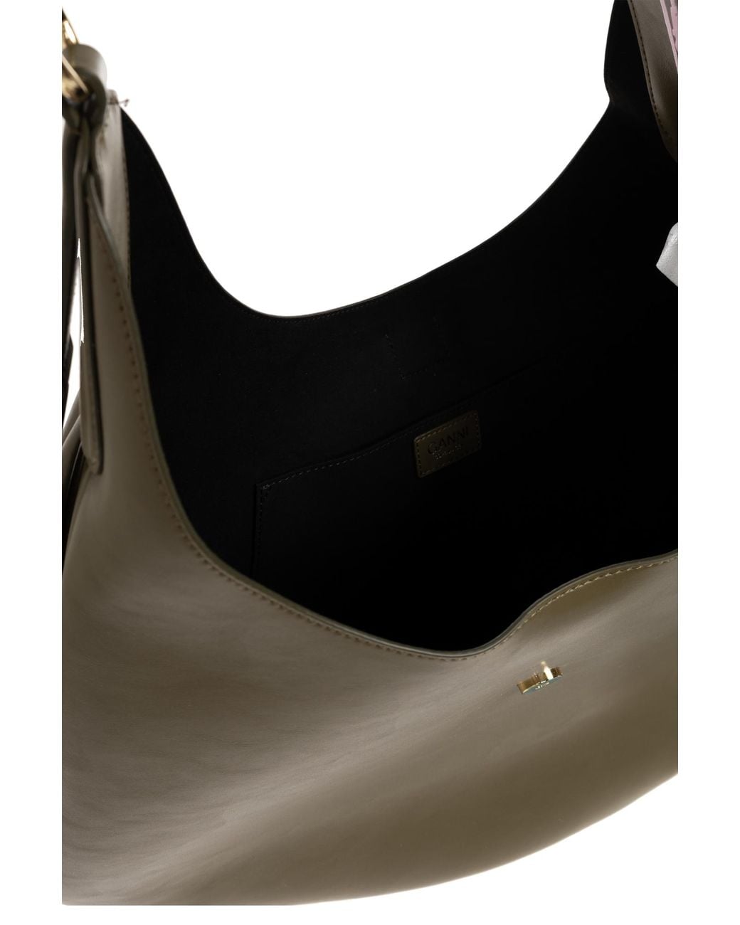 Ganni Brown Bag Made Of Eco Leather