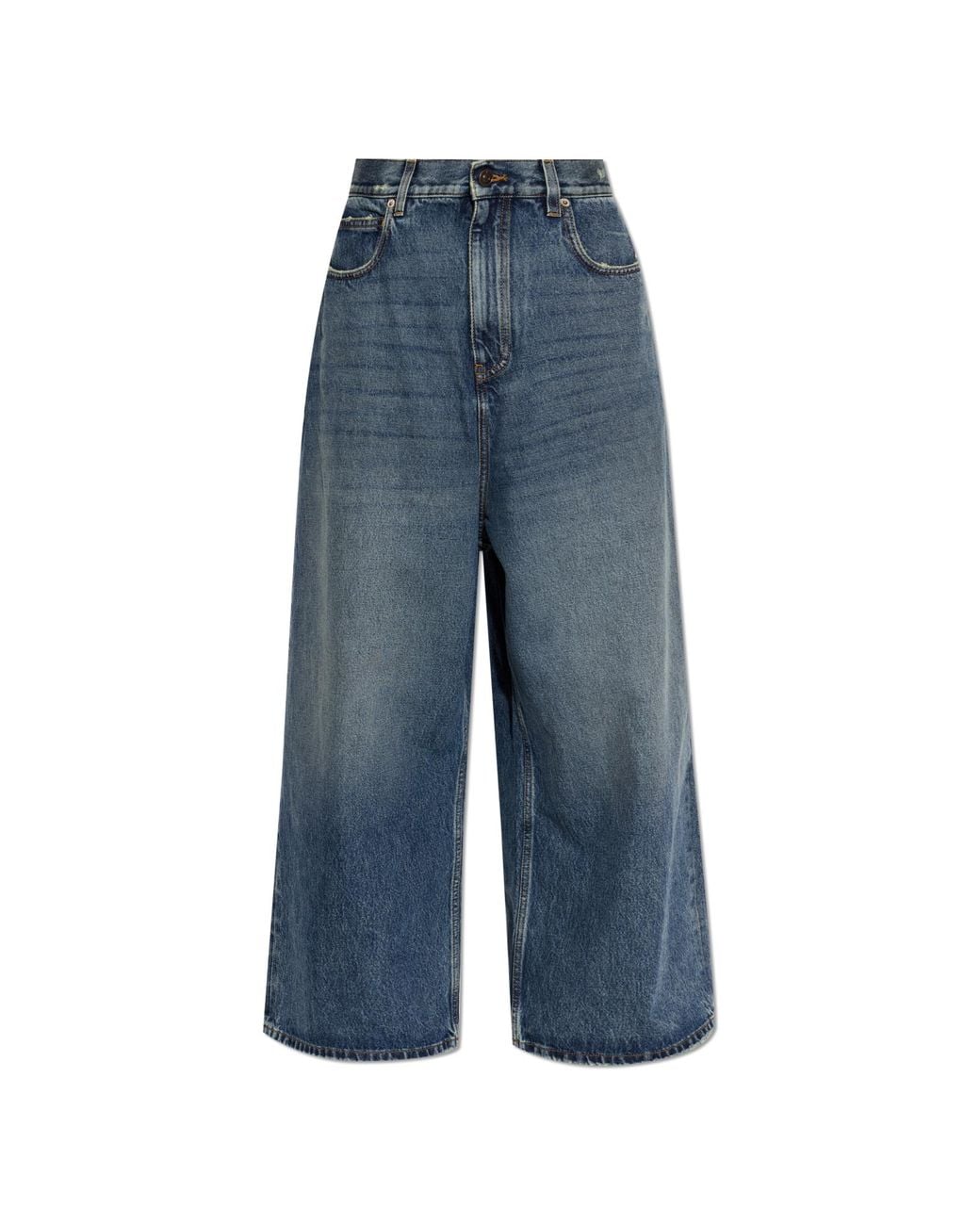 Balenciaga Blue Wide-Leg Jeans