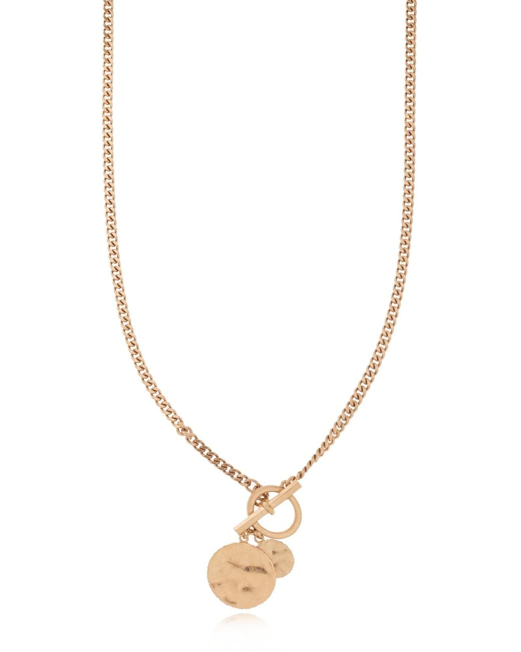 AllSaints White Pendant Necklace
