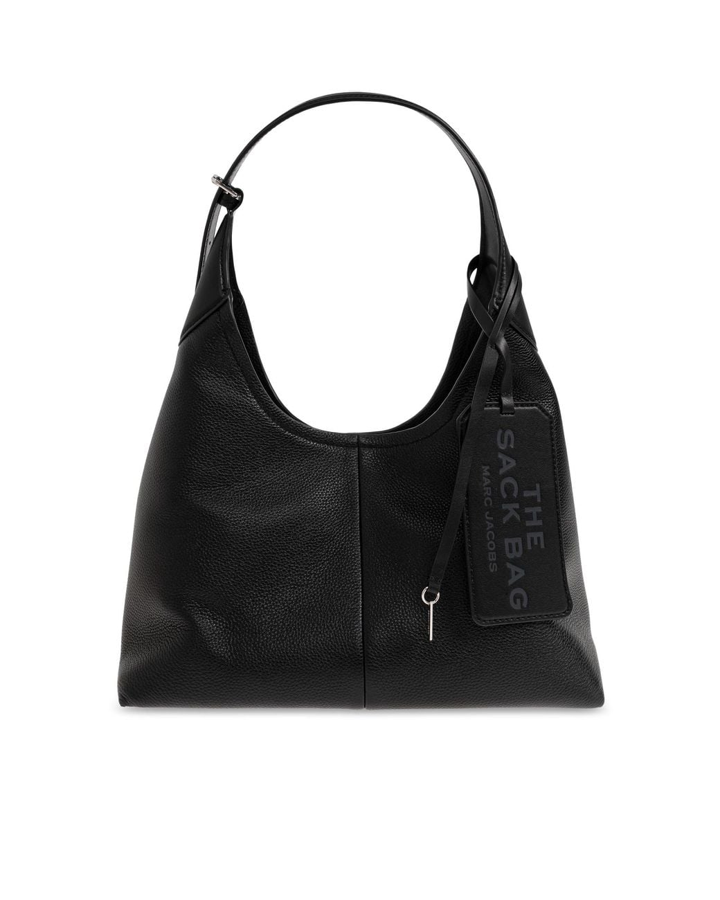 Marc Jacobs Black Leather Bag With Logo