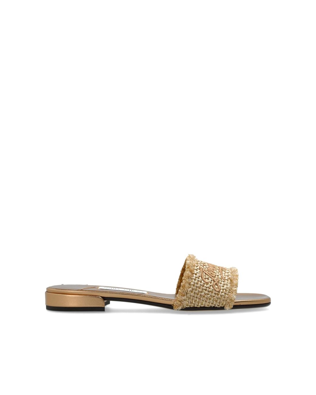 Jimmy Choo Metallic 'Joa' Slides