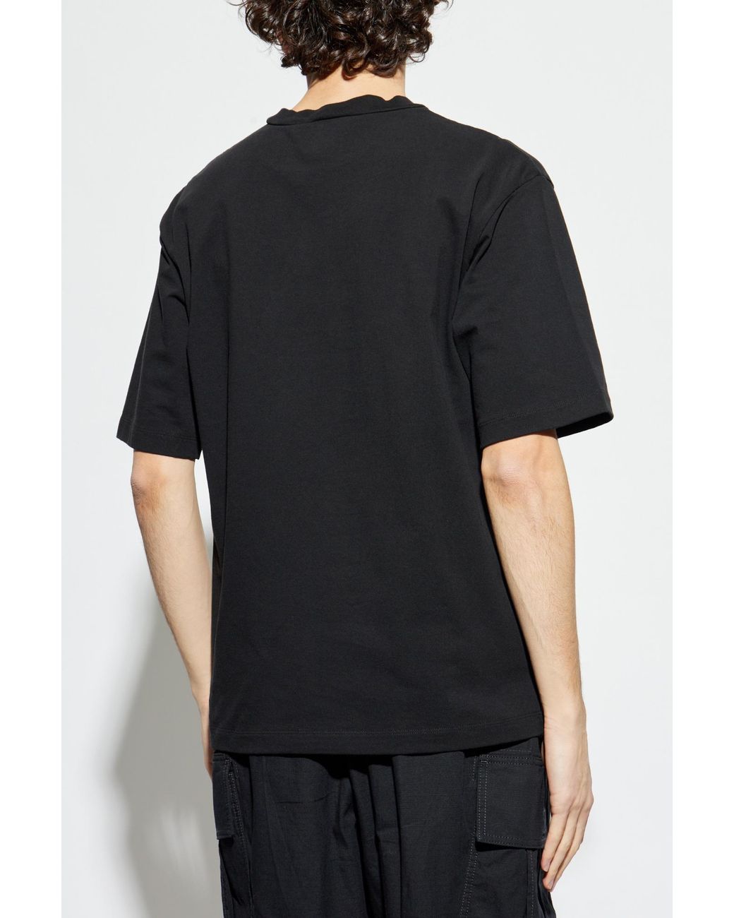 DSquared² Black T-Shirt With Logo for men