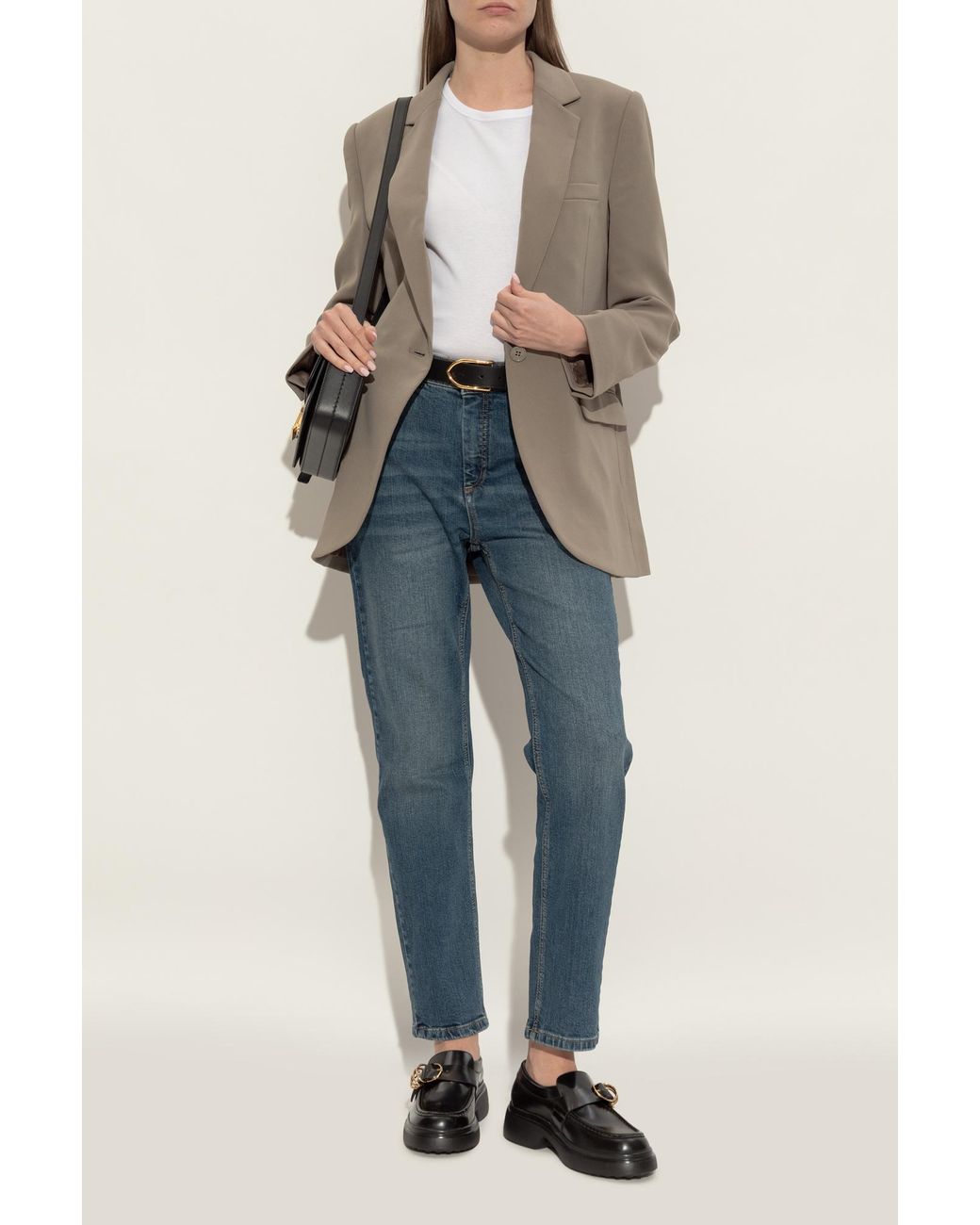 Tod's Blue Loafer-Type Shoes
