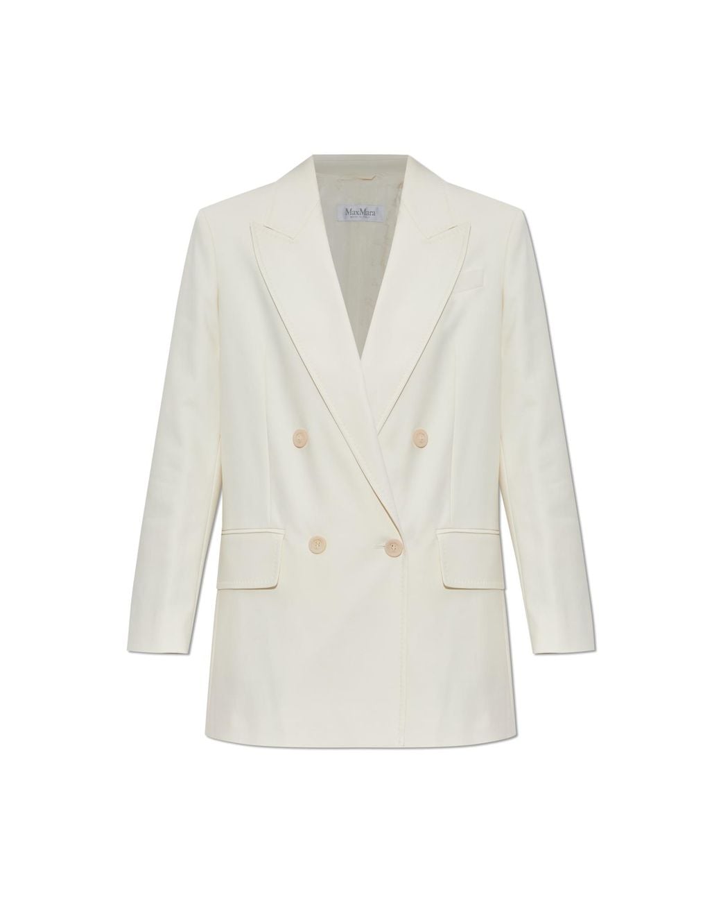 Max Mara White Suez Blazer