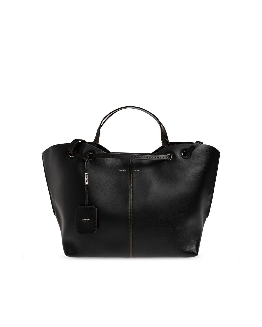 Max Mara Black Shopper Bag 'Mixed Doubles'