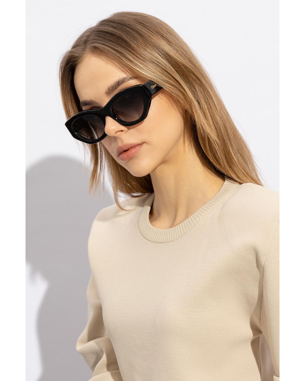 Chloé Black 'Gayia' Sunglasses