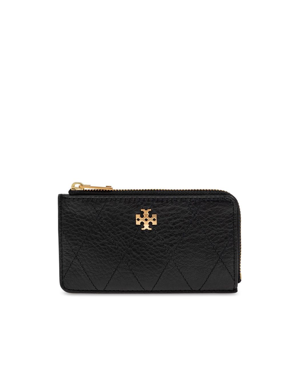 Tory Burch Black Leather Card Holder