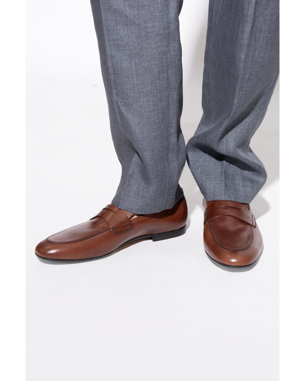 Tod's Brown Loafers Type Shoes for men