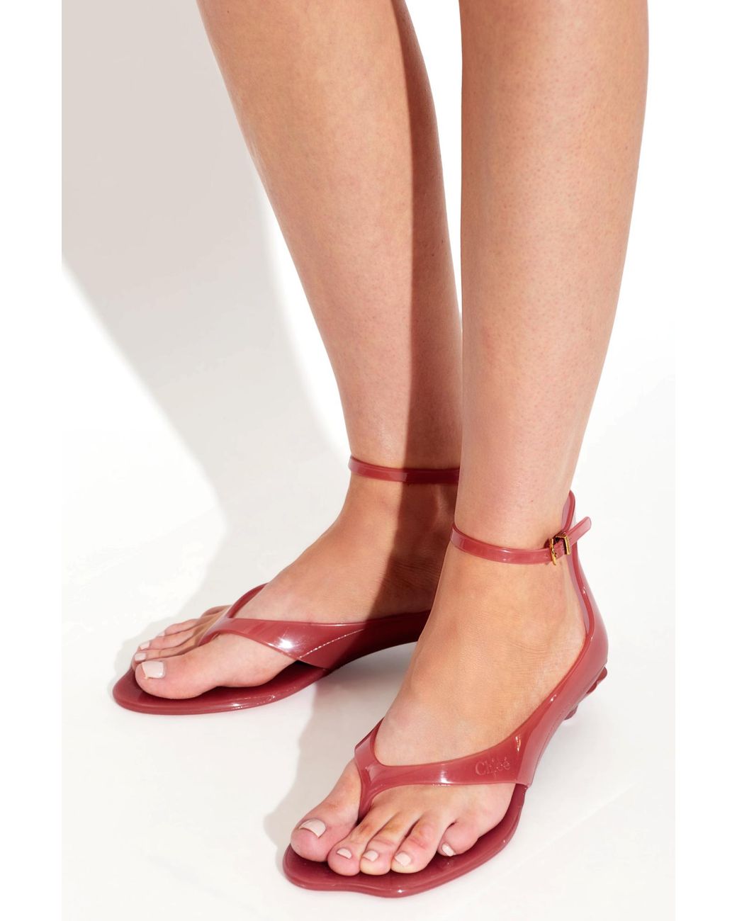 Chloé Pink 'Jelly' Heeled Sandals