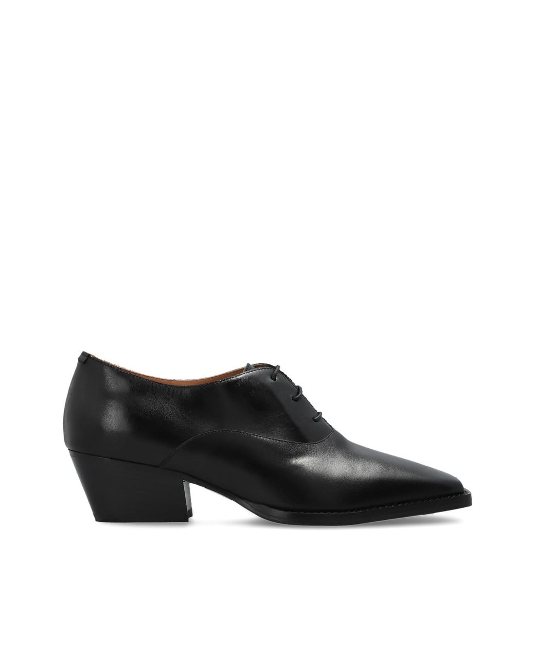 Jil Sander Black 'Becky' Leather Heeled Shoes