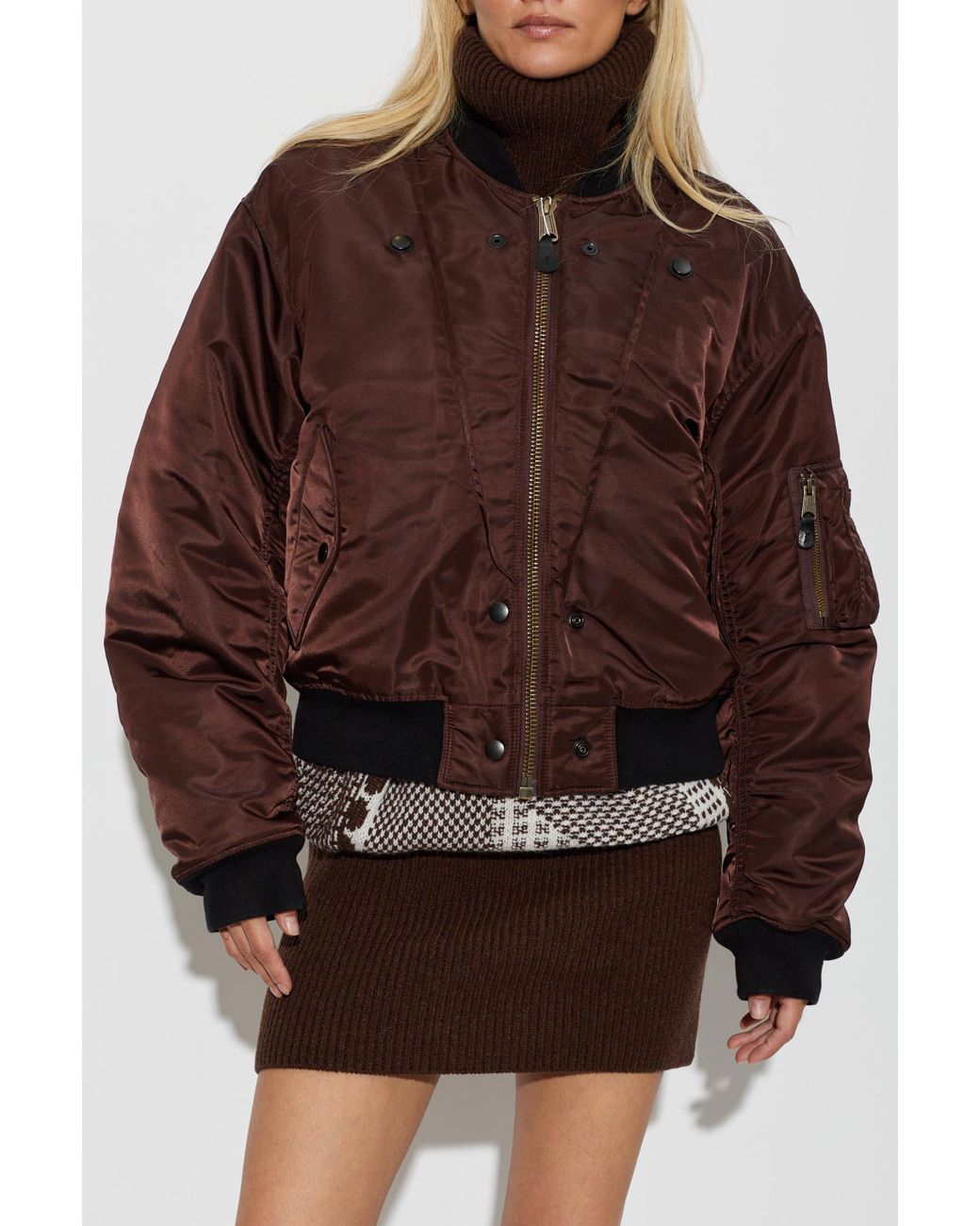 Maison Margiela Brown Insulated 'Bomber' Jacket