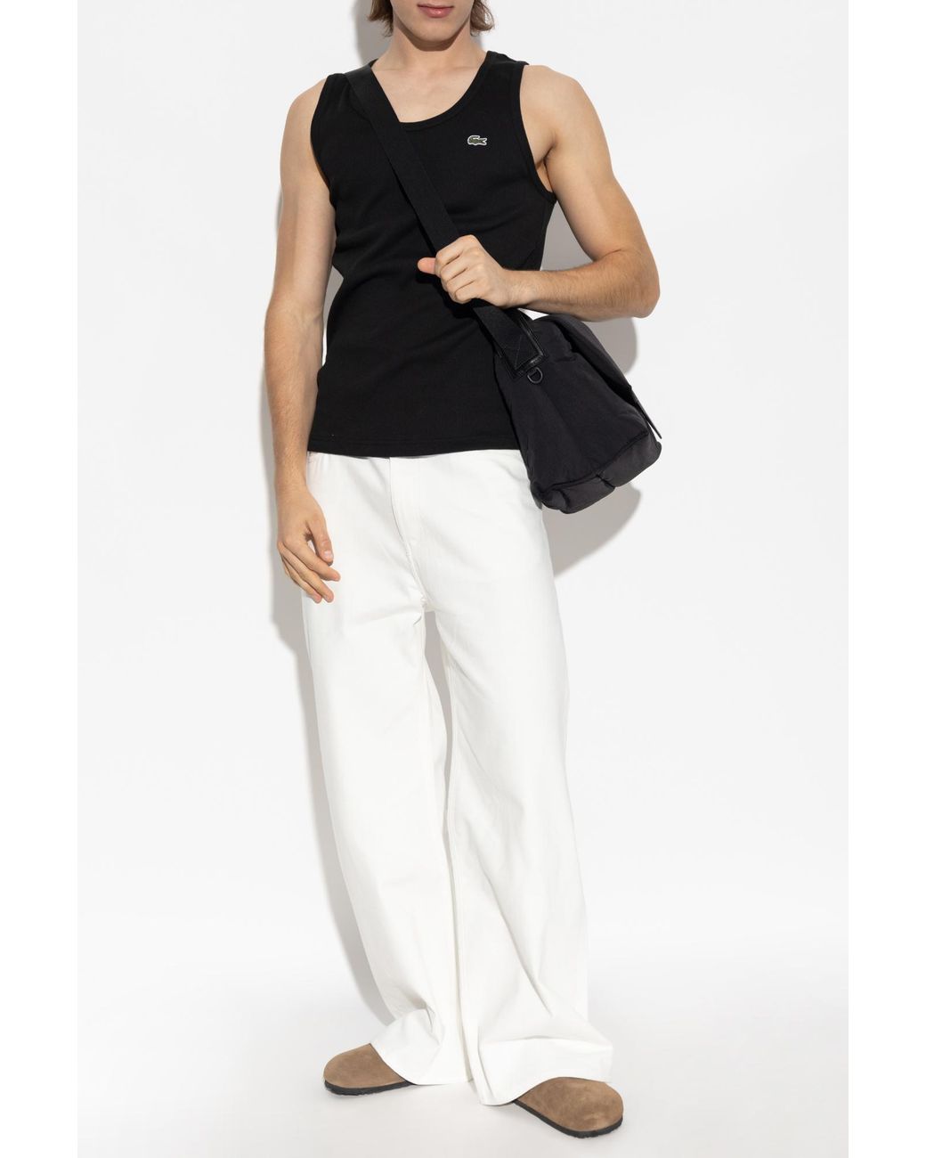 Lacoste Black Sleeveless T-Shirt for men