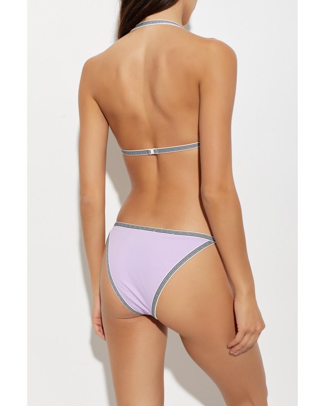 Versace Purple Bottom Of The Swimsuit