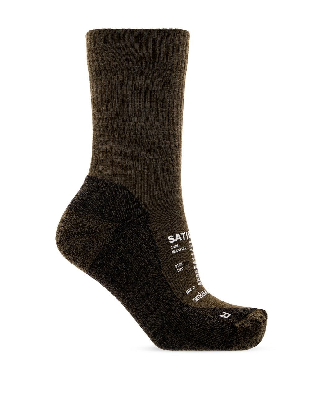 Satisfy Black Logo Socks for men
