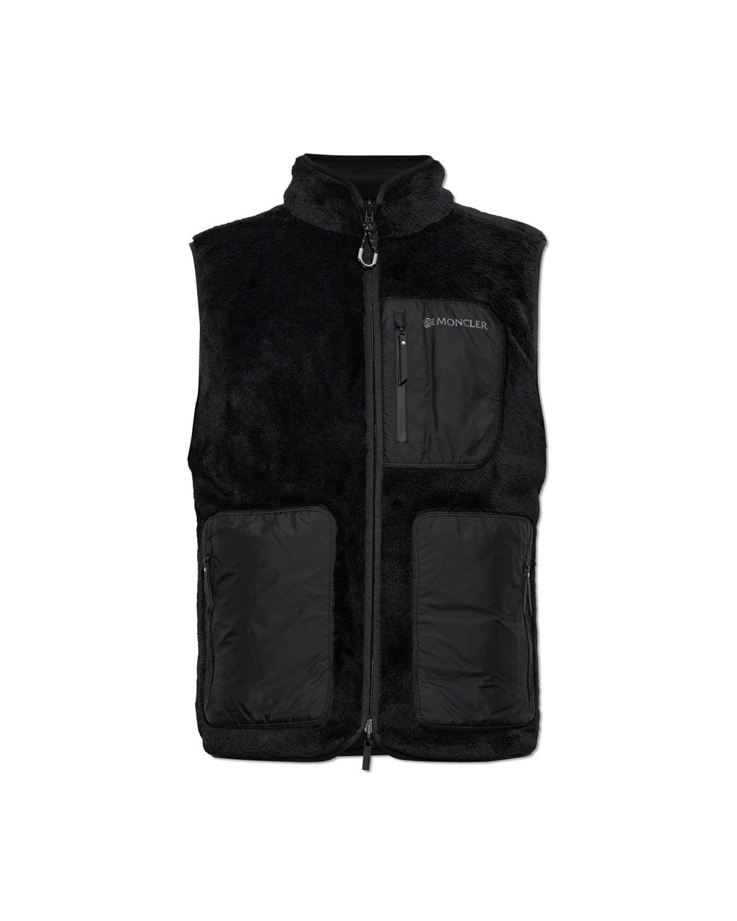 Moncler Black Reversible Down Vest for men