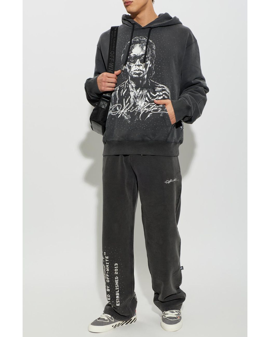 Off-White c/o Virgil Abloh Gray 'Mr. Davis' Sweatshirt for men