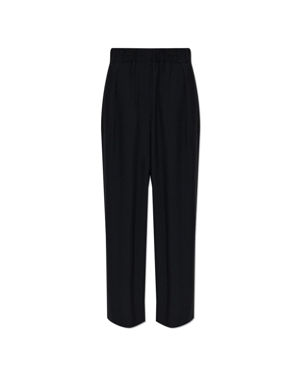 Jil Sander Black Wide-Leg Trousers