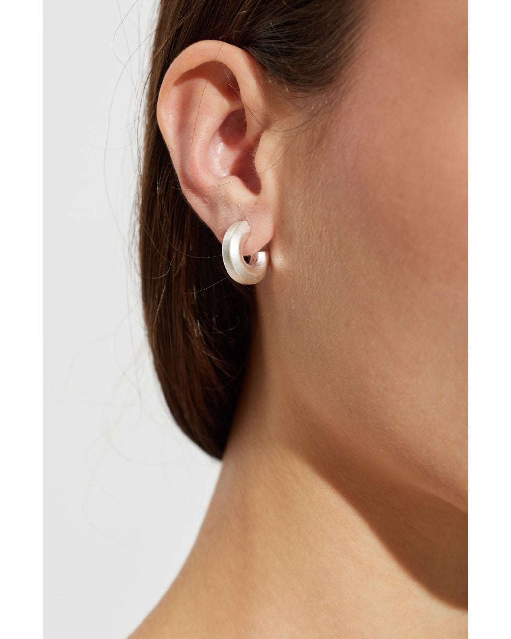 AllSaints Metallic Hoop Earrings
