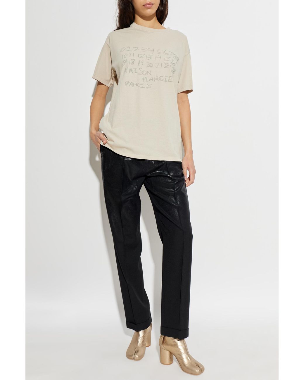 Maison Margiela White T-Shirt With Logo