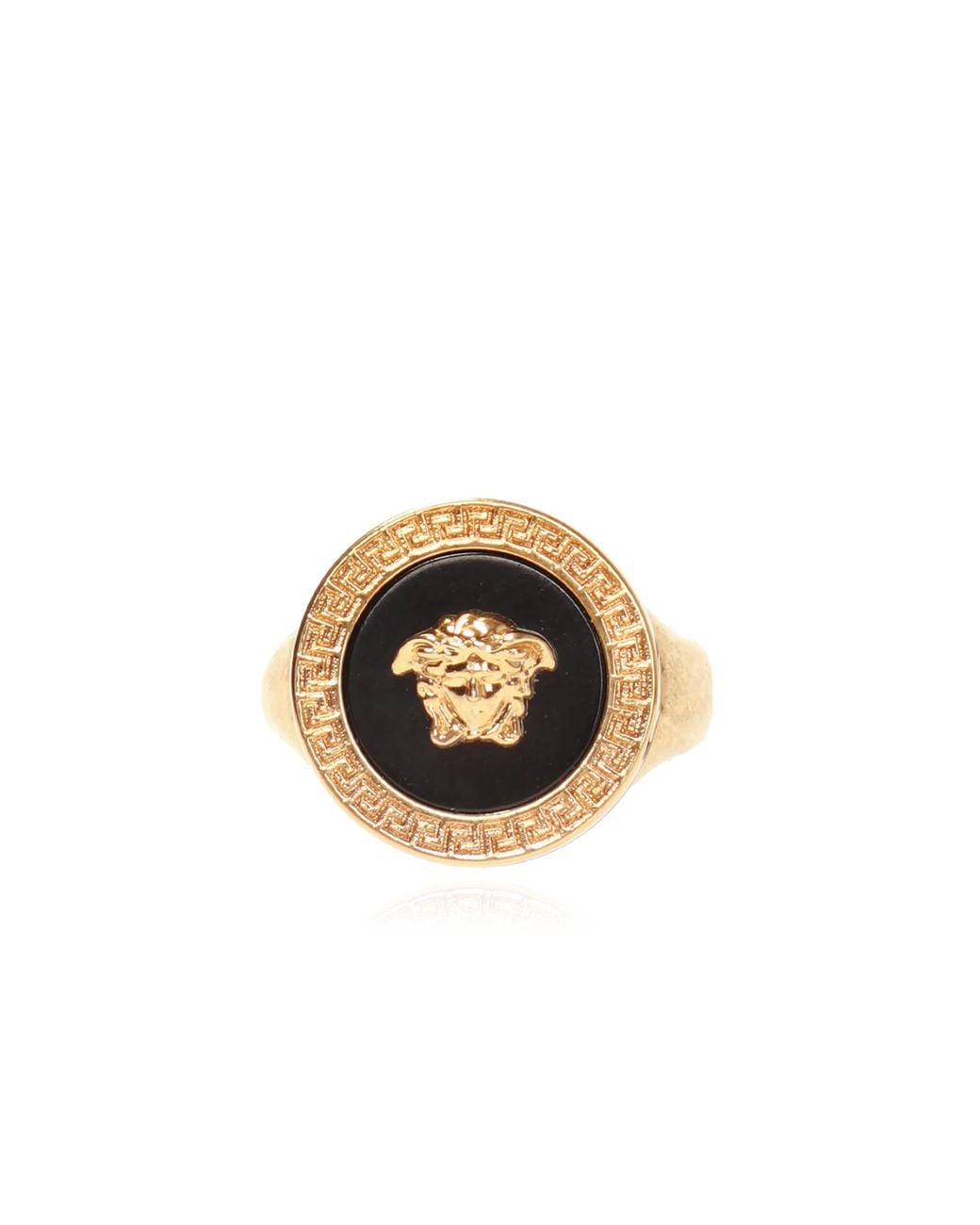 Versace Metallic Ring With Medusa's Head for men