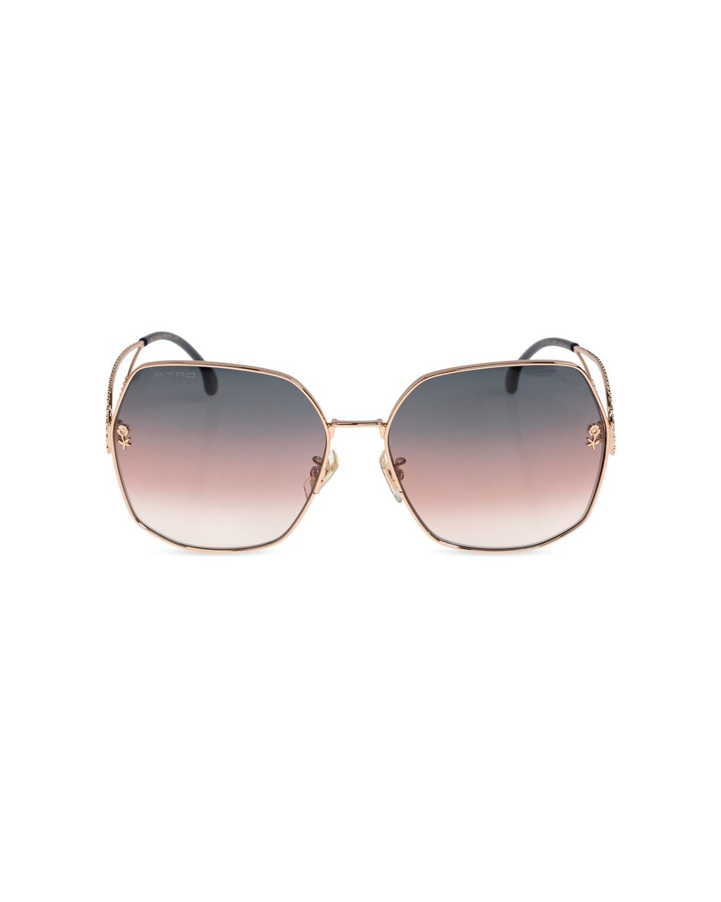 Etro Metallic Paisley Sunglasses