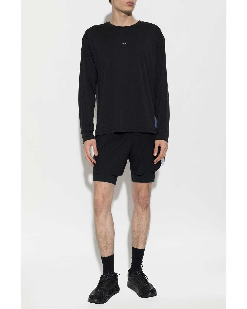 Satisfy Black Auralite T-Shirt for men