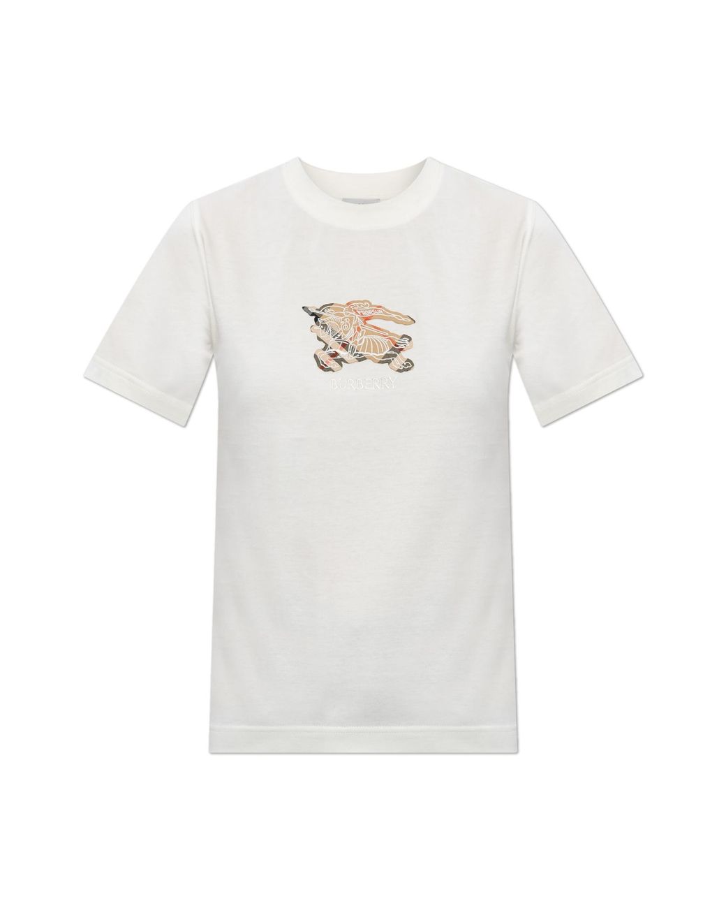 Burberry White T-Shirt With Logo