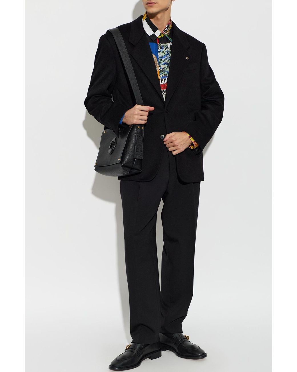 Versace Black Cashmere Jacket for men