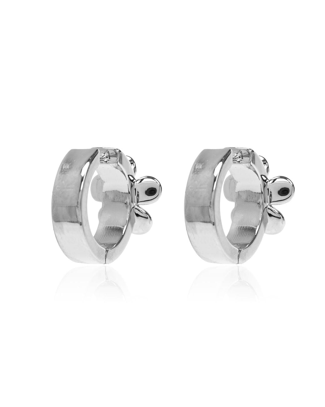 Marc Jacobs Metallic Earrings With Shimmering Crystals
