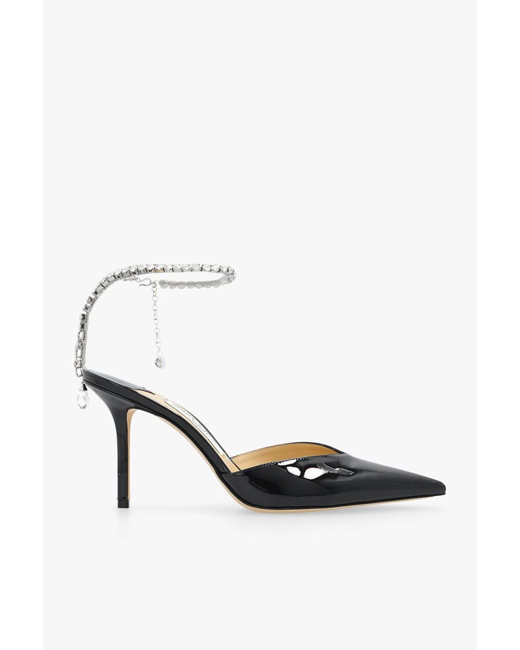 Jimmy Choo Black 'Saeda' High-Heeled Pumps
