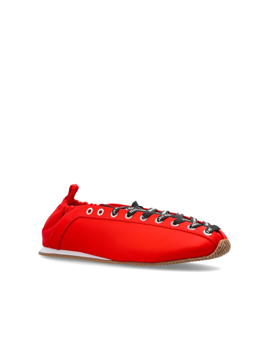 Ganni Red Satin Sports Shoes